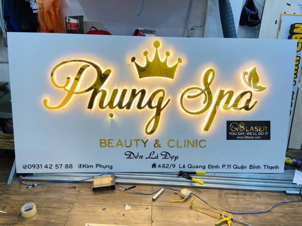 Biển quảng cáo alu chữ nổi